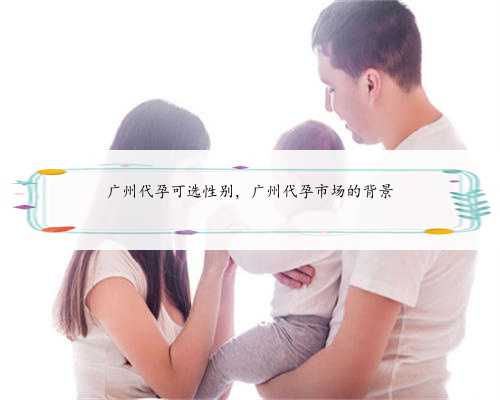 广州代孕可选性别，广州代孕市场的背景