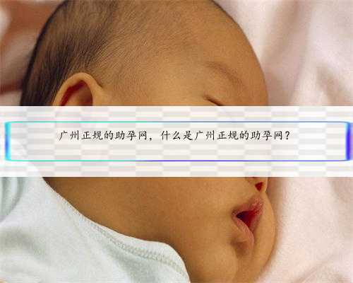 <b>广州正规的助孕网，什么是广州正规的助孕网？</b>