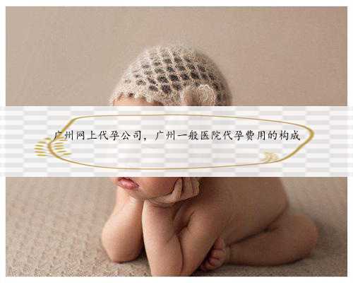 广州网上代孕公司，广州一般医院代孕费用的构成